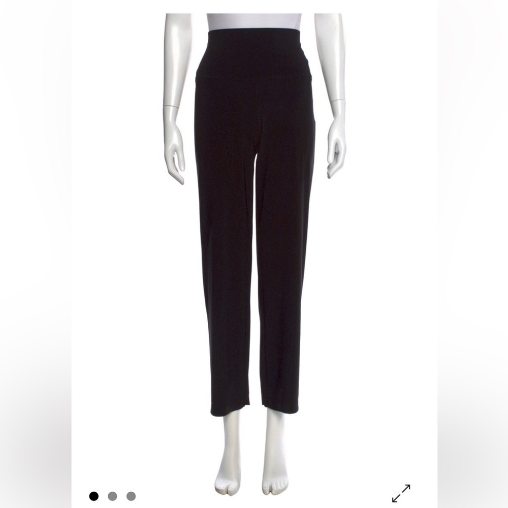 Norma Kamali Black Straight Leg Pants